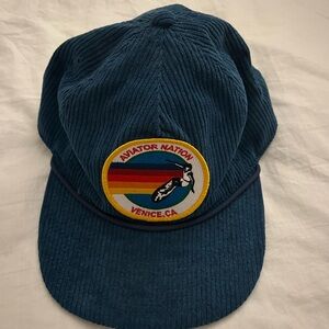 Aviator Nation Navy Corduroy Hat